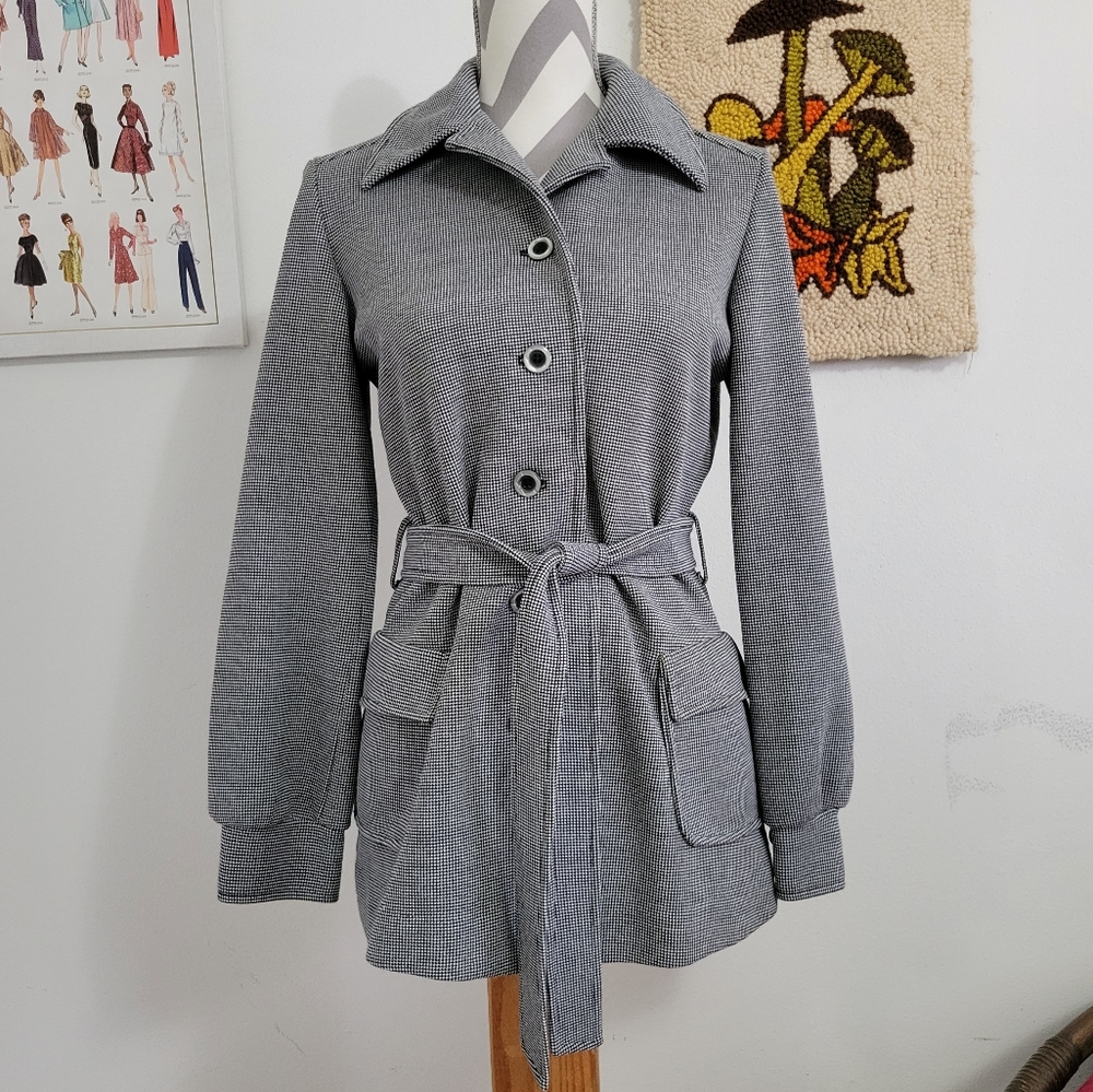 Bodin Knits | 60s Vintage Mod Knit Tie Waist Jacket